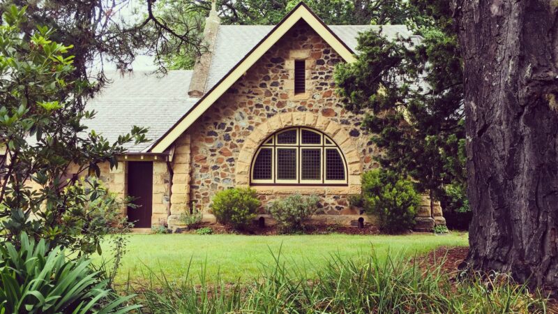 A House with Exterior Stone Facade