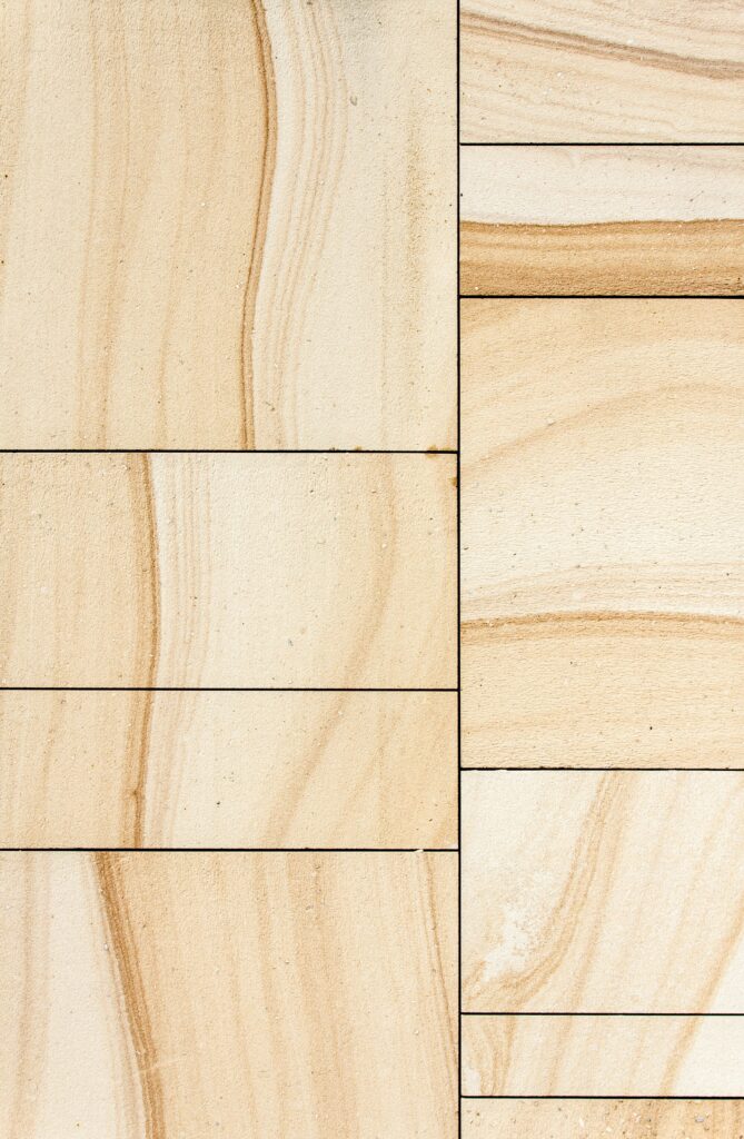 Evenly cut limestone slabs with beautiful colors