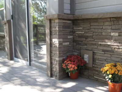Complete Your Faux Rock Siding with NextStone Sandstone Ledger / Sill