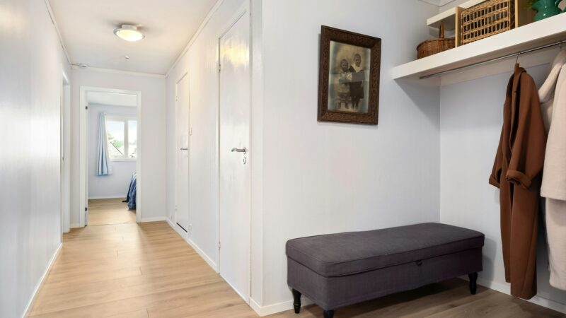 small room with hardwood floor