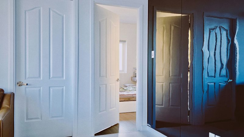 White doors