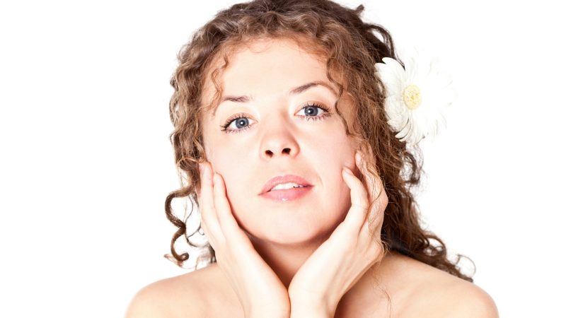 A woman with good looking skin because of botox
